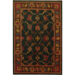 Handwoven Tibetan Area Rug 5'9" X 8'11" For Sale
