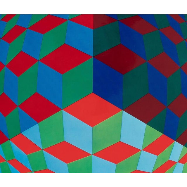 Modern Victor Vasarely, HAT VI, Photogravure For Sale - Image 3 of 5