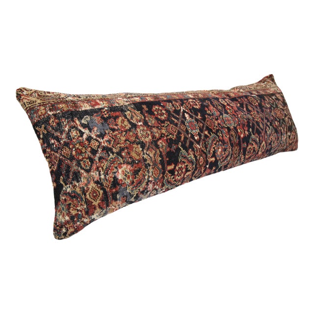 Antique Tribal Throw Sofa Lumbar Pillow Cover -14'' X 42'' For Sale