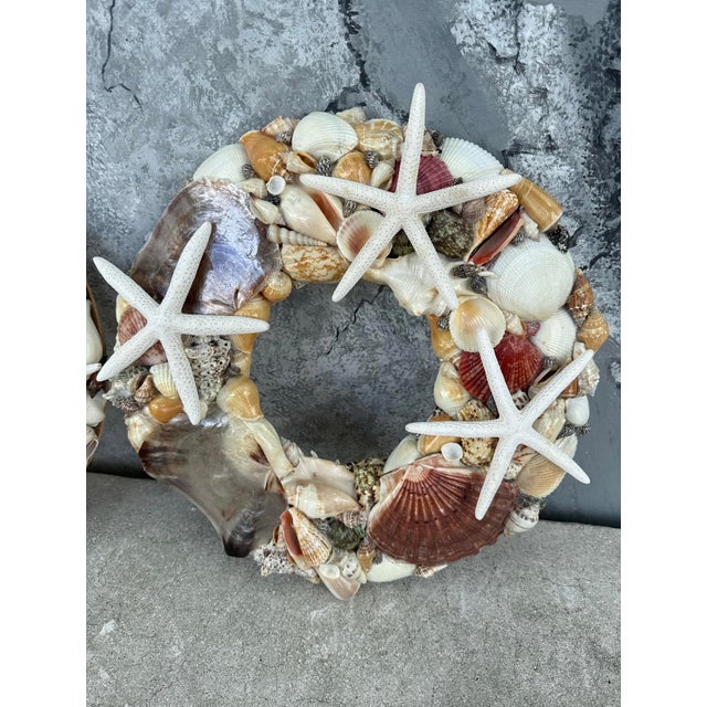 Vintage Round Frames With See Shells- A Pair For Sale In West Palm - Image 6 of 6