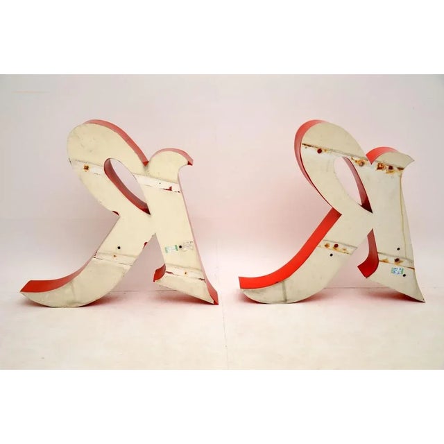 Large American Diner Lights, 1950s, Set of 2 For Sale - Image 4 of 13