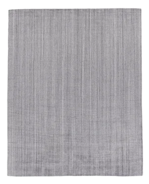 Hamm Hand loom Wool/Viscose Charcoal Rug-6'x9"