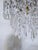 Vintage Tiered Crystal Upside Down Chandelier With Ornate Brass Crown For Sale - Image 4 of 8