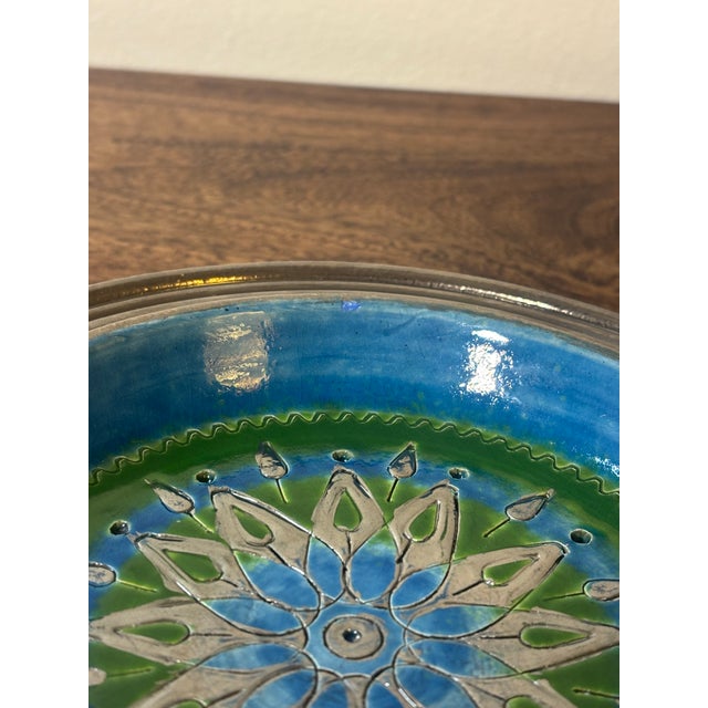 1950s Vintage 1950s Italian Aldo Londi for Bitossi Ashtray - Rimini Blue Signed For Sale - Image 5 of 6