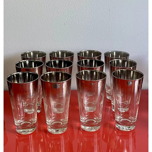 Mid-Century Modern 1960s Mercury Silver Fade Dorothy Thorpe Barware Set- 43 Pieces For Sale - Image 3 of 6