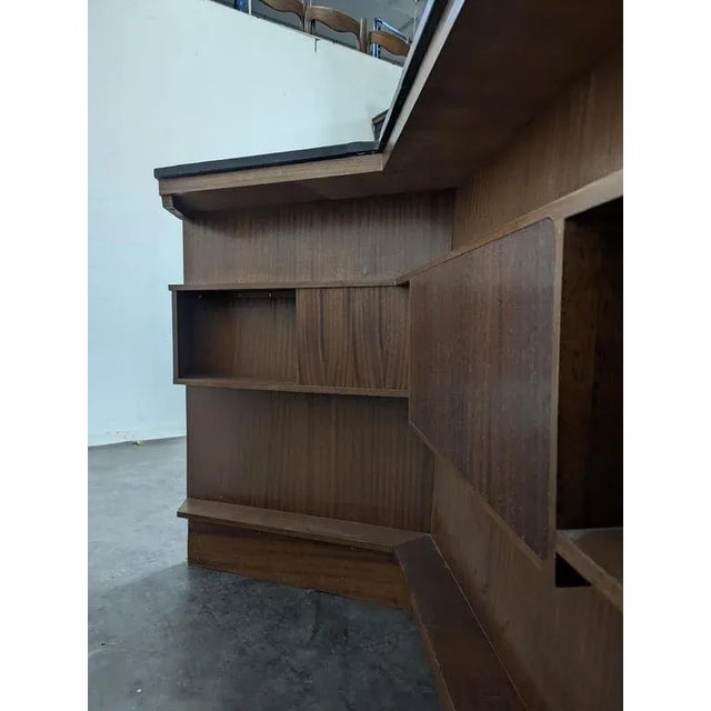 Brown Rosewood Bar Counter by René Jean Caillette For Sale - Image 8 of 13