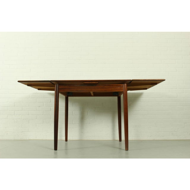 Danish Rosewood Dining Table attributed to Niels O Moller for Jl Moller, Denmark, 1960s For Sale - Image 11 of 14
