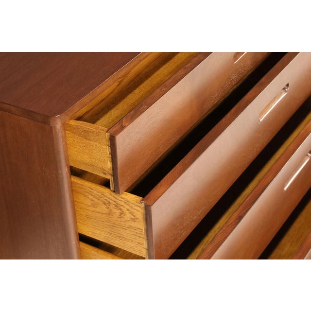 Wood Pair of Mid 20th Century Nightstands in Mahogany by Edward Wormley for Dunbar For Sale - Image 7 of 11