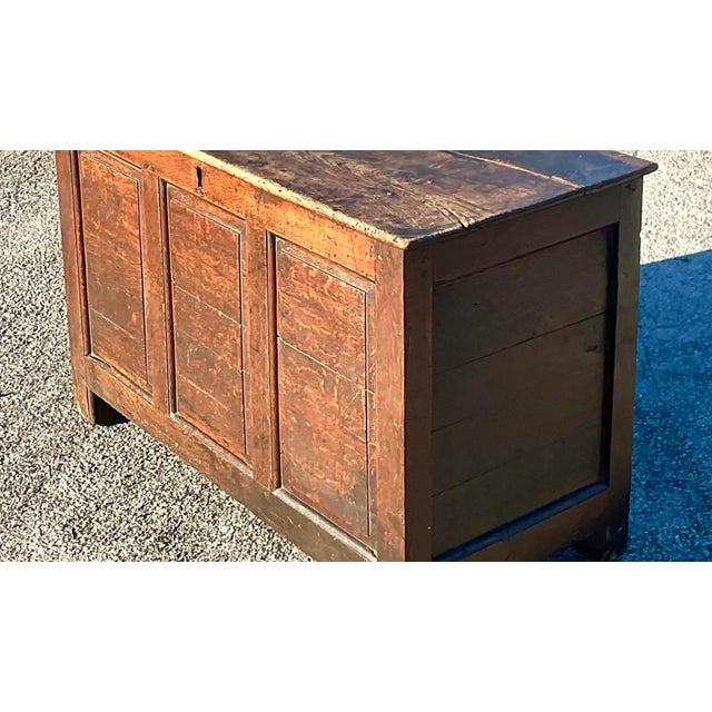 Vintage Rustic 19th Century Blanket Chest For Sale - Image 11 of 12