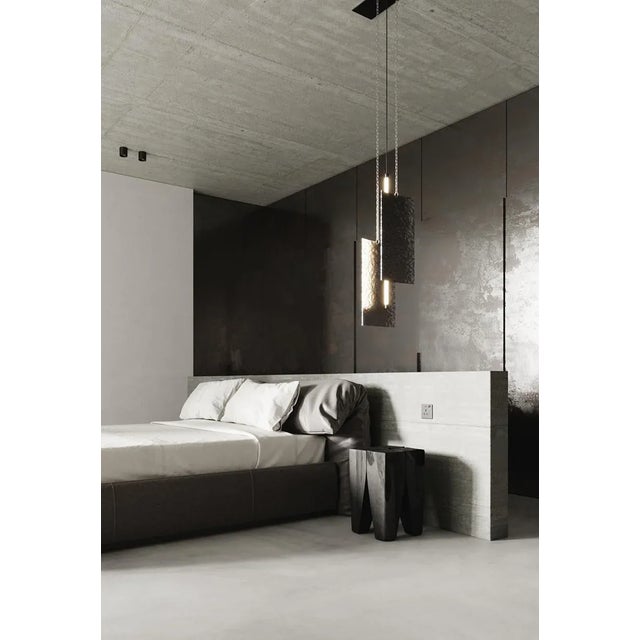 Modern Ceiling Pendant Light - Led Panel Lamp - Water Ripple - Large For Sale - Image 6 of 12