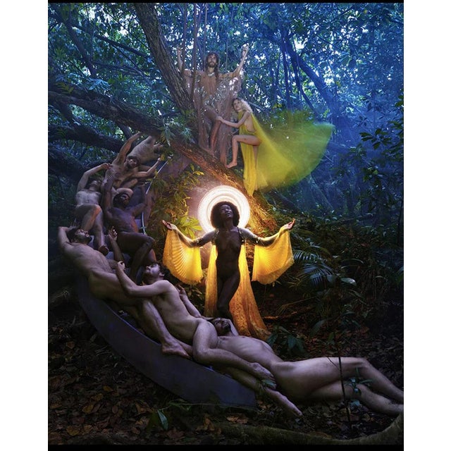 Contemporary David Lachapelle Staircase to Paradise Official Exhibition Poster For Sale - Image 3 of 3