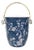Navy Cherry Blossom Ice Bucket For Sale