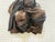 Farmhouse Vintage Carved Leather Hear Speak See No Evil Wall Art by Mascaras Atilano 1997 For Sale - Image 3 of 5