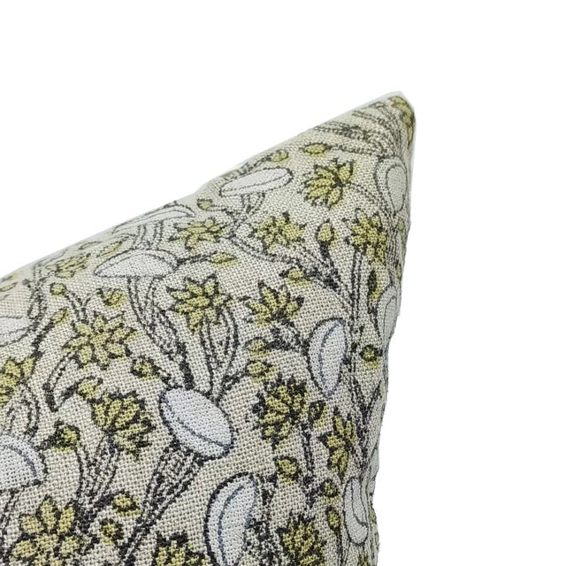 Art Deco Fabdivine Vintage-Inspired Handcrafted Cushion Cover 14x14 Inch -Pista For Sale - Image 3 of 6