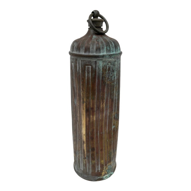 Late 1800s French Copper Bed Warmer/Ice Water Server For Sale