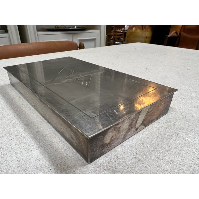 Mid-Century Modern Vintage Italian Decorative Box 1950s For Sale - Image 3 of 7