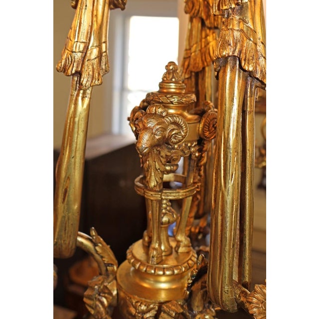 Late 19th Century French Belle Epoque Bronze Putti Cherub 9 Light Chandelier For Sale - Image 15 of 18