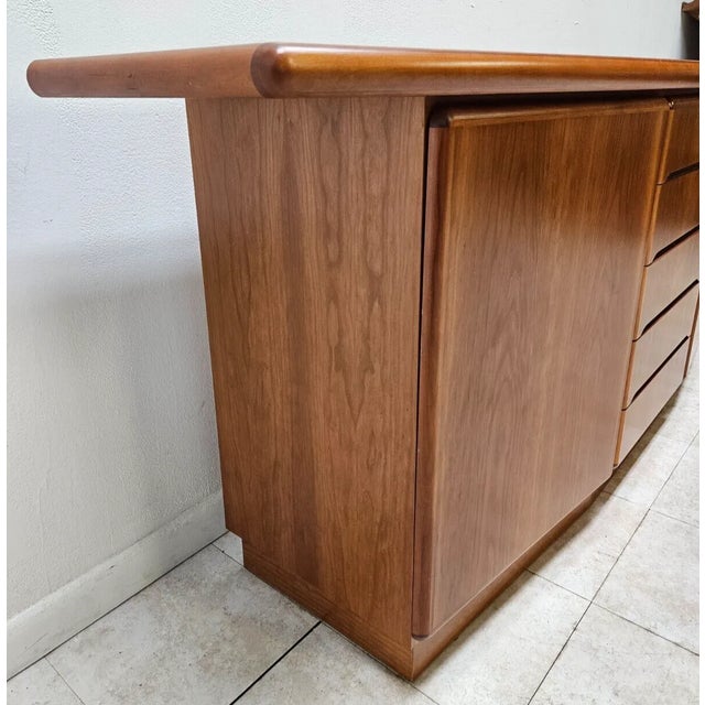 Brown 1970s Danish Modern Skovby Teak Sideboard Server, Denmark For Sale - Image 8 of 12