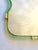 Contemporary Wave Mirror in Green and Gold "Torchon" Torciglione Murano Style Glass For Sale - Image 6 of 10