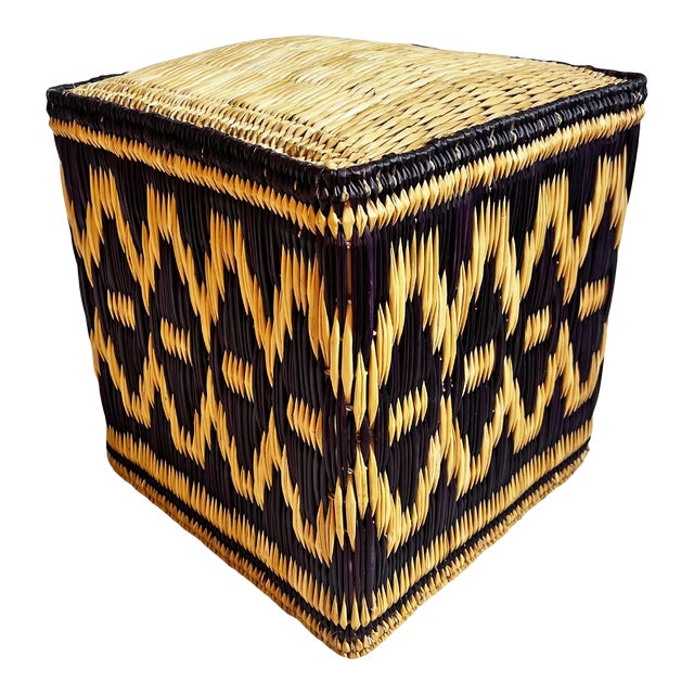 Vintage Kuba Cube Stool For Sale