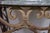 Metal 20th Century French Iron Round Center Table With Verde Marble For Sale - Image 7 of 8