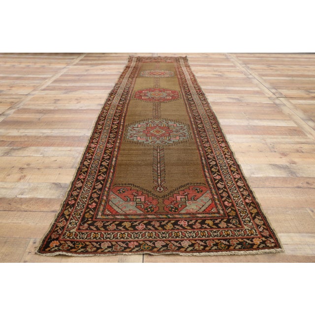 Late 19th Century Persian Malayer Rug, 03'02 X 12'11 For Sale - Image 10 of 11