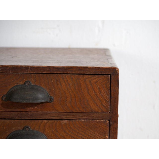 Tall Japanese Ten-Drawer Cabinet For Sale - Image 5 of 12