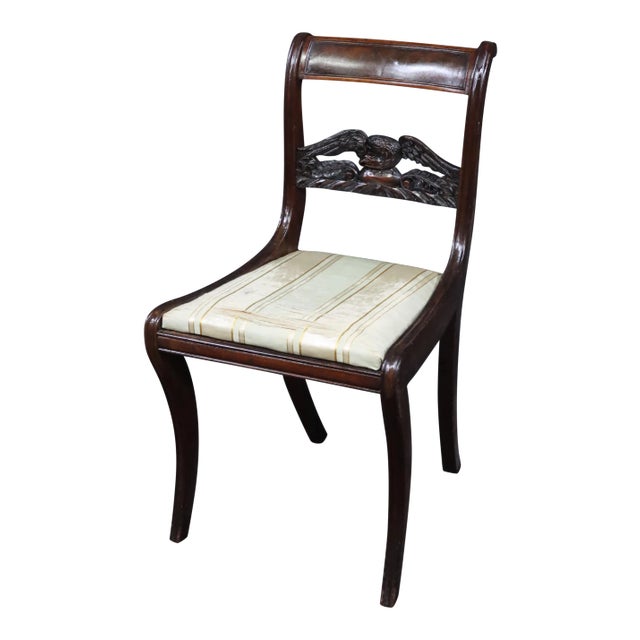 Mahogany Federal Style Eagle Chair For Sale