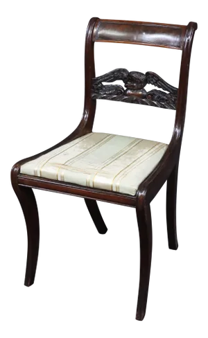 Mahogany Federal Style Eagle Chair