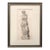 Antique Drawing of a Classical Roman Statue Nude Female For Sale