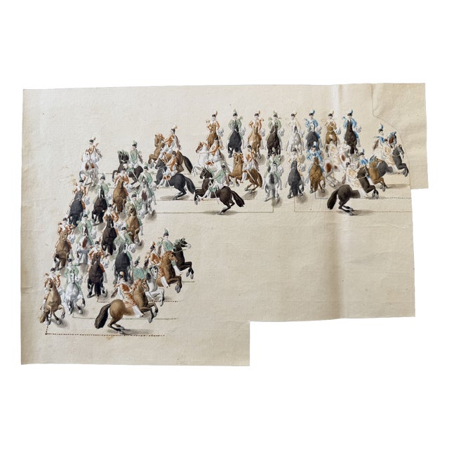 Game of Couples, 1798, Ink, Wash and Pencil For Sale