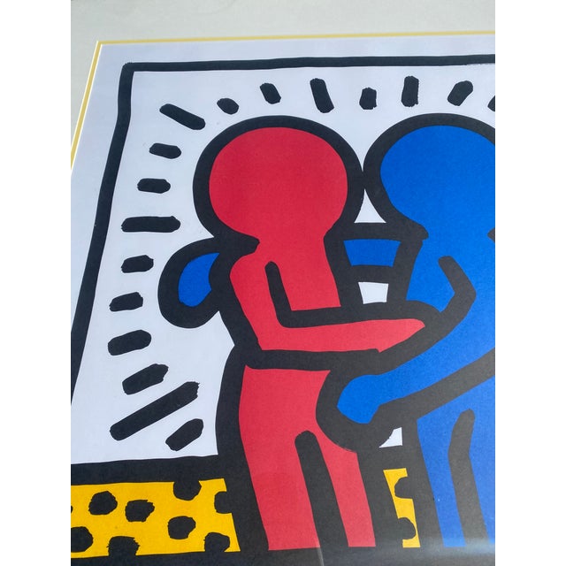 1990s Large Keith Haring Estate Authorized Offset Lithograph "Best Buddies" For Sale In San Francisco - Image 6 of 15