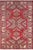 Rustic Super Kazak Red/Ivory Wool Rug- 5'11'' X 7'4'' For Sale - Image 10 of 10