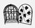 Vintage 90s Black Metal Ivy Wine Rack 9 Bottle Tabletop Display For Sale - Image 4 of 11