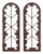 Pair of Arched French Brutalist Iron Panels, C. 1960 For Sale