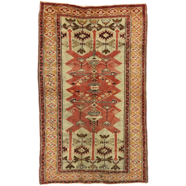Vintage Turkish Oushak Rug, 03'08 X 06'00 For Sale - Image 10 of 10