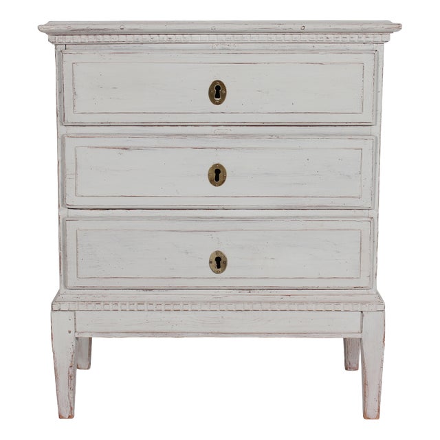 Small Louis XVI Danish Gray Chest of Drawers, 1900s For Sale