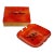 1960s Enameled Metal and Teak Cigarette Box and Ashtray For Sale