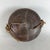 Wood Early 20th Century African Tribal Nomadic Rattan Leather Container Basket with Lid For Sale - Image 7 of 11