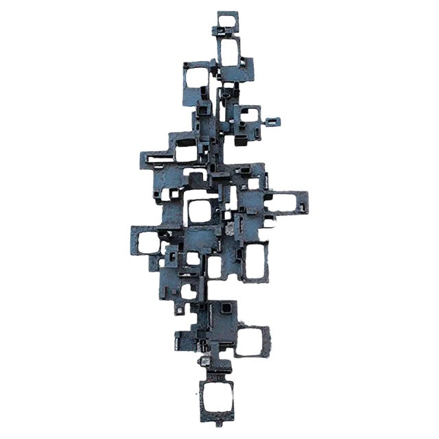 Large Brutalist Metal Sculpture by Marcello Fantoni, Italy, 1960s For Sale