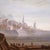 Late 19th Century 19th Century French Coastal Harbor Marine Oil Painting in Giltwood Frame For Sale - Image 5 of 11
