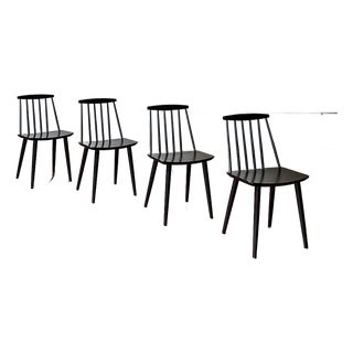 J77 Chairs by Folke Pålsson for FDB Møbler 1971, Set of 4 For Sale