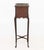 Edwardian Walnut Plant Stand, with metal liner and x-form stretcher. 36" H x 11.5" W x 11.5" D. Provenance: From a Forest...