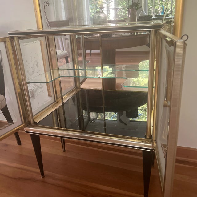 Mid-Century Modern 1950s Vintage Bar Cabinet by Umberto Mascagni For Sale - Image 3 of 9