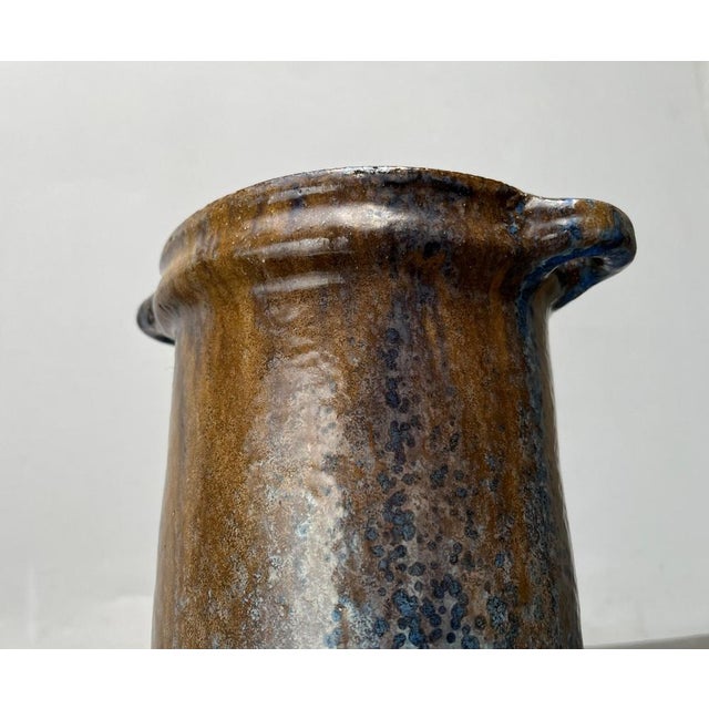 Mid-Century German Studio Pottery Brutalist Floor Vase by Gerhard Liebenthron, 1967 For Sale - Image 11 of 18