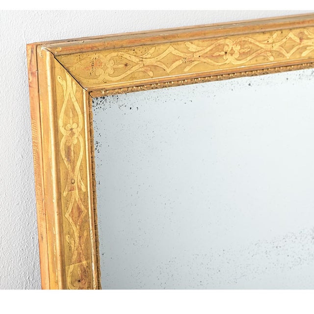 French 19th Century Transitional Gold Gilt Mirror For Sale In Baton Rouge - Image 6 of 10