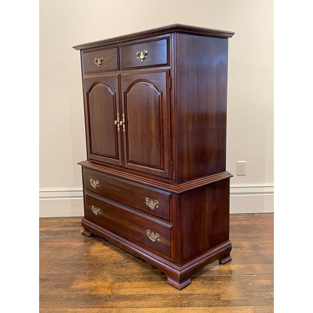 Traditional Cherry Tall Dresser/High Boy For Sale In Madison - Image 6 of 10