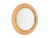 Round Salmon Glass Wall Mirror from Cristal Art, 1960s For Sale - Image 12 of 12