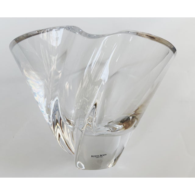 Vintage Goran Warff Artist Art Glass Bowl for Kosta Boda For Sale - Image 12 of 15