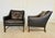 Brown Vintage Scandinavian Fredrik Kayser Brown Leather Lounge Chairs, 1960s, Set of 2 For Sale - Image 8 of 18
